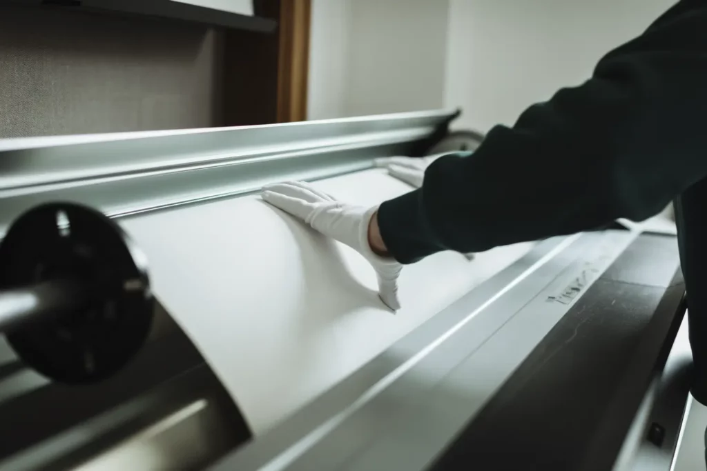Utilisation de papiers de très grande qualité et d'imprimante Epson au labo d'impression Le Cadre par Arnaud Godefroid